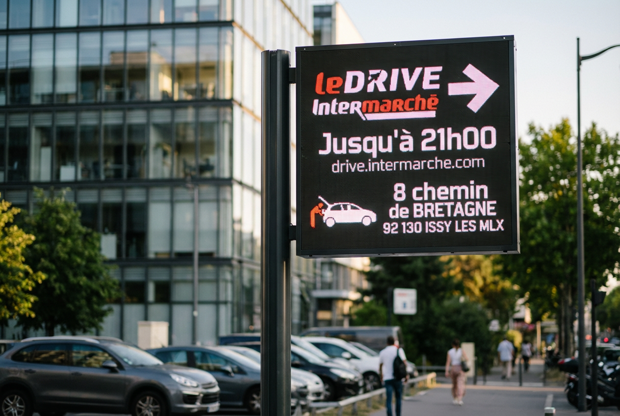 Écran LED intérieur Intermarché