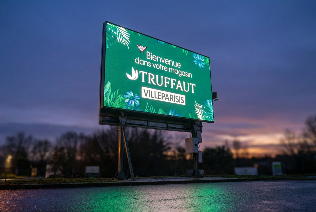 Écran LED extérieur Truffaut Villeparisis