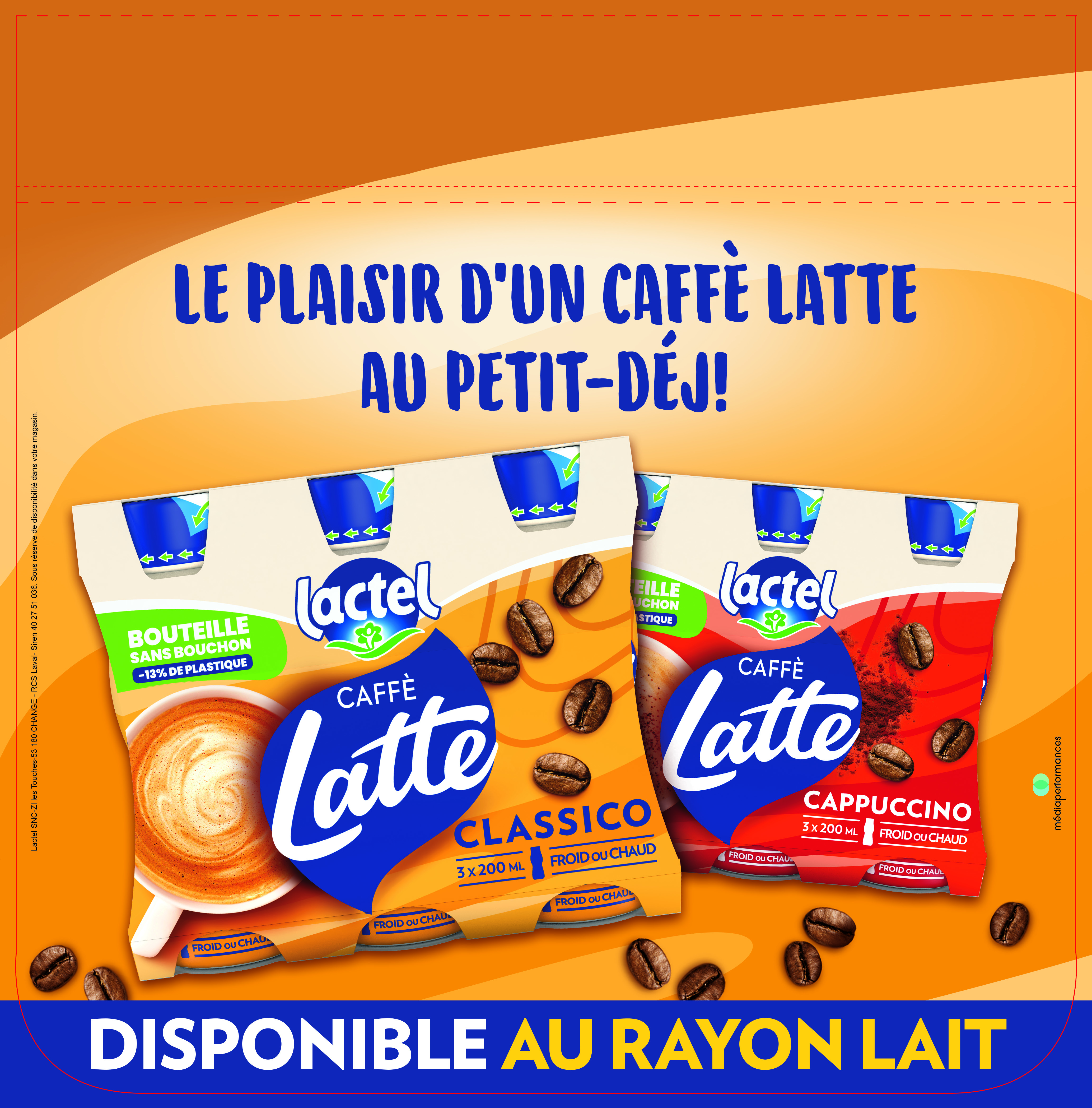Lactel Caffè Latte - Lancement