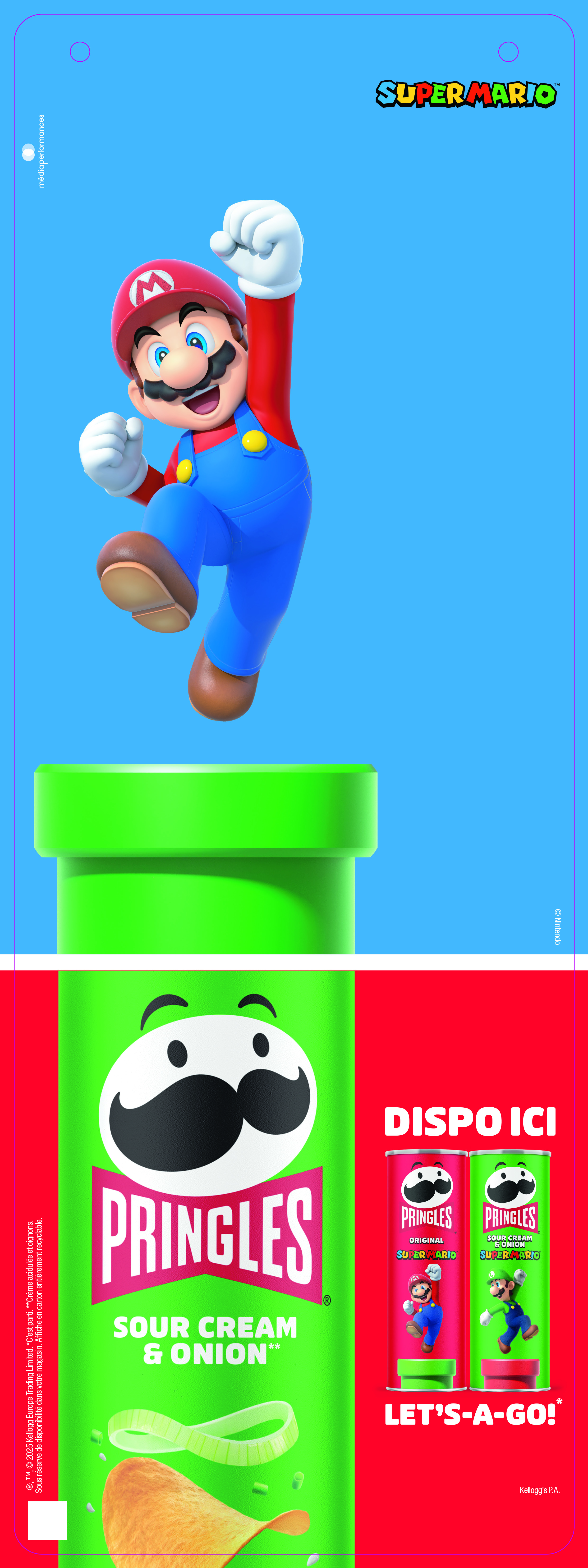 Pringles × Super Mario - Kakemono